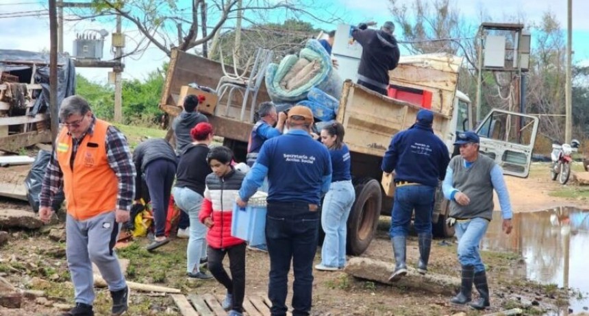 Evacuaron a familias en zonas cercanas al río Uruguay
