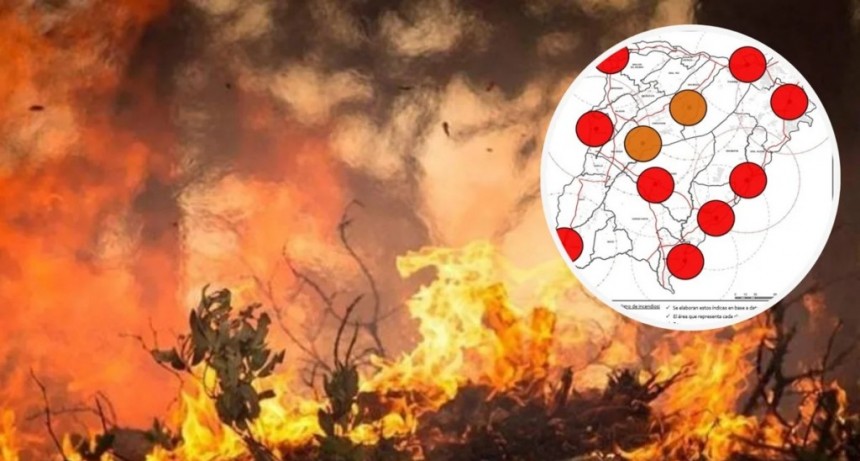 Advierten por alerta roja por incendios forestales en Corrientes