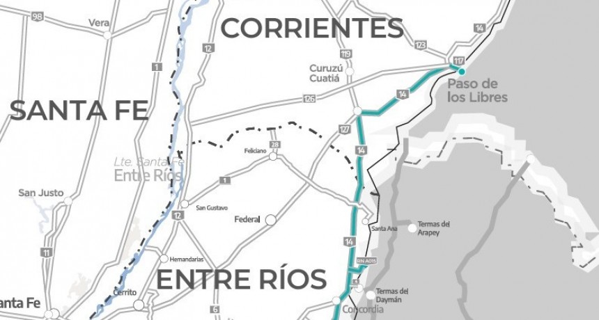 Convocan audiencias públicas para las consesiones viales de las rutas 12 y 14