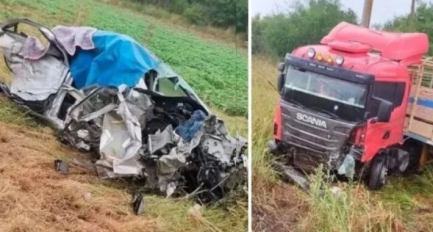 Tres muertos en un brutal choque que involucró un camión que viajaba a Corrientes