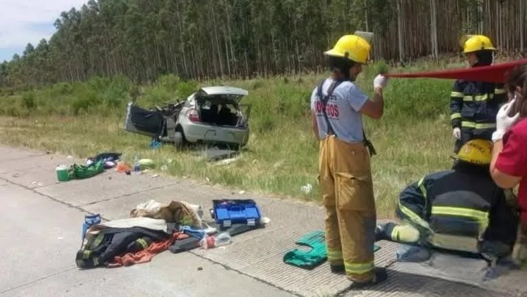 Niña de 12 años en estado grave tras accidente en Ruta Nacional 14