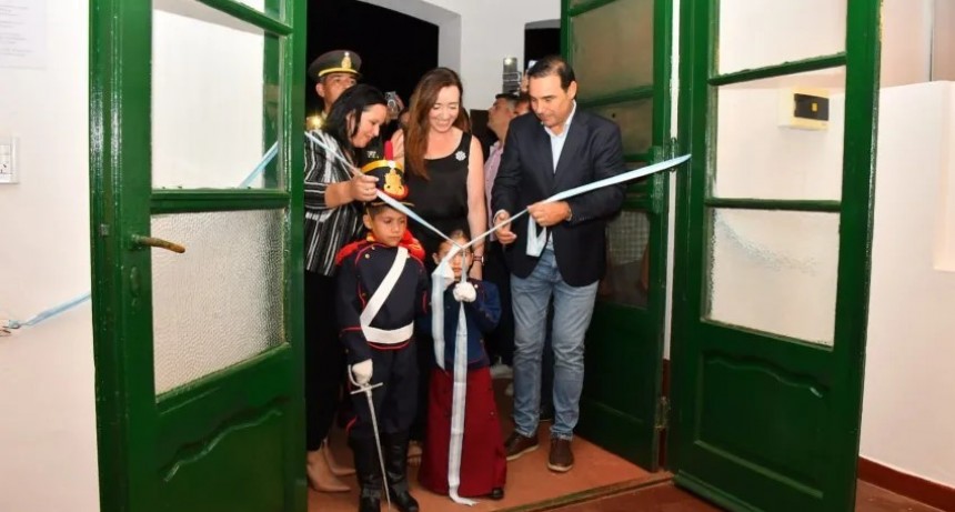La vicepresidente Villarruel y el gobernador Valdés inauguraron refacciones en el Museo Sanmartiniano