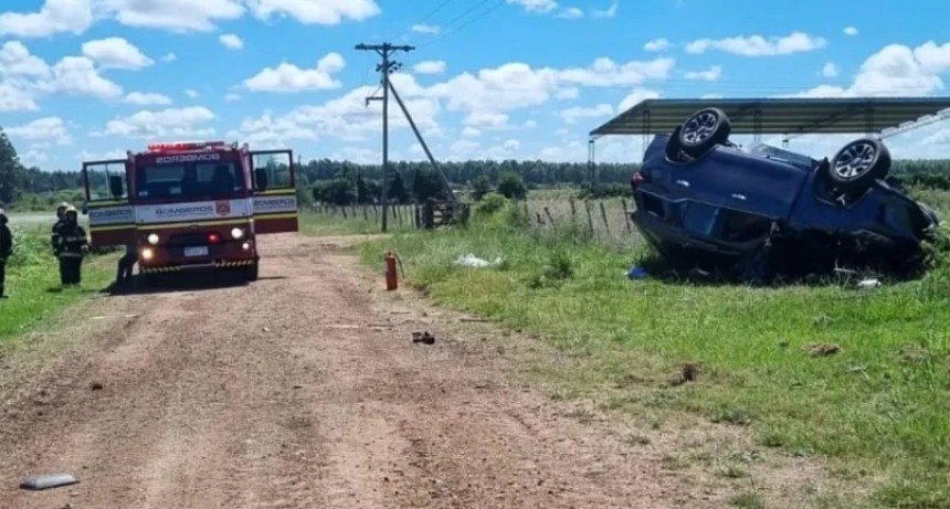 Duelo regional: un beb&eacute; de cinco meses perdi&oacute; la vida en un tr&aacute;gico vuelco sobre la Ruta 14