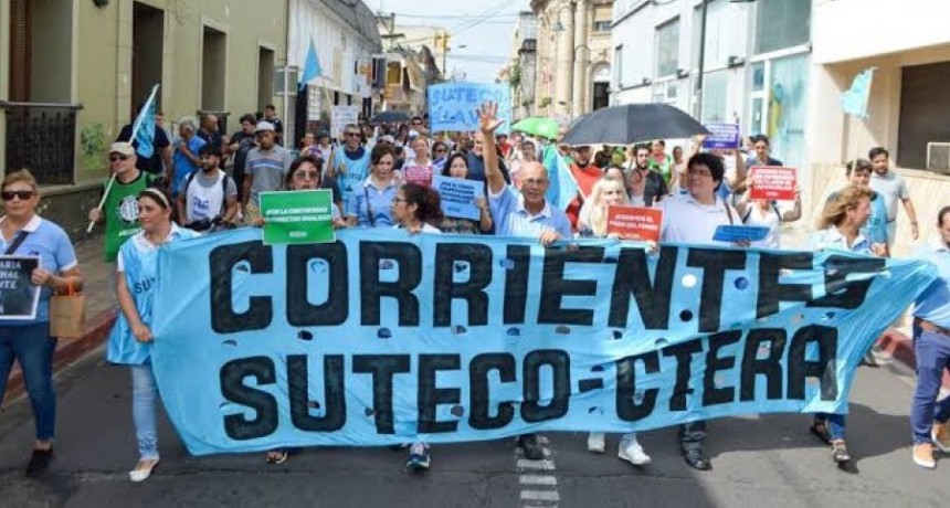 Corrientes sin clases: gremios docentes convocan a paro y movilizaci&oacute;n para este jueves y viernes