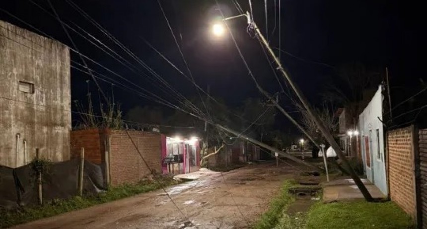 Fuerte temporal en el interior de Corrientes