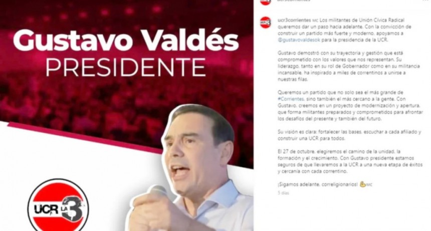 Valdés presentó su lista ante veedores judiciales y habrá internas en algunas comunas