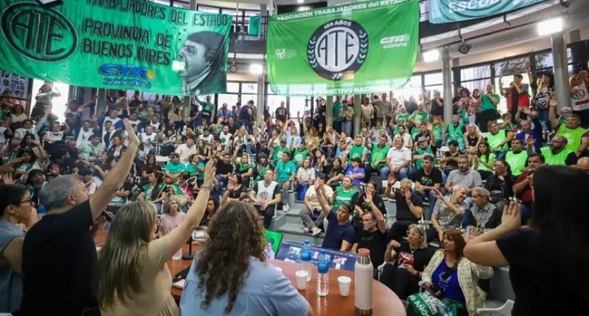 ATE evalúa adelantar el paro nacional por los despidos en el Estado