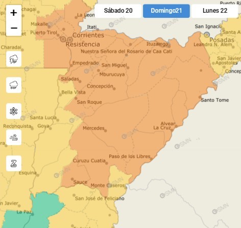 Doble alerta en Corrientes: tormentas severas en el sur y alerta amarilla en la Capital