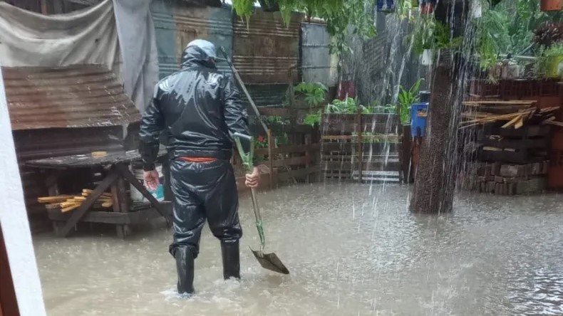 Las lluvias volvieron a golpear a Corrientes en menos de 24 horas